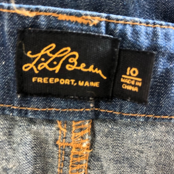LL Bean jean skirt - Picture 4 of 4